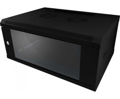 ALLNET ALL-SMC6618SCHWARZ - 18U - Wall mounted rack - 50 kg - Juodas - Steel - Passive