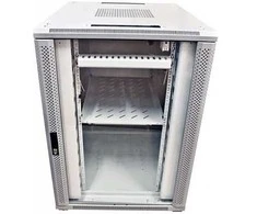 ALLNET Netzwerkschrank 19" 22HE B800/T 800mm Glastür Lichtgrau SNB-Serie