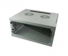 ALLNET Netzwerkschrank 19" 4HE 1-teilig T444/B541mm Lichtgrau SMQ-Serie