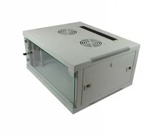 ALLNET Netzwerkschrank 19" 4HE 1-teilig T444/B541mm Lichtgrau SMQ-Serie