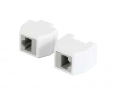 ALLNET TP-TP Kupplung CAT6A Buchse 1:1 8-pol. RJ45 magnetische Sicherungskupplung 50er Bulk Set Abwurfbuchse PoE fähig bis zu 10GBit