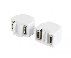 ALLNET TP-TP Kupplung CAT6A Buchse 1:1 8-pol. RJ45 magnetische Sicherungskupplung 50er Bulk Set Abwurfbuchse PoE fähig bis zu 10GBit