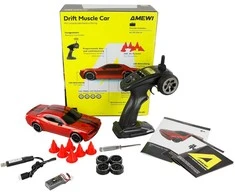 Amewi RC Drift Muscle Car 4WD w skali 1:20 RTR raudona