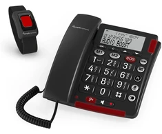 Carruzzo amplicomms BigTel 50 Alarm Plus Analoginis telefonas Skambintojo ID Tamsiai Pilka