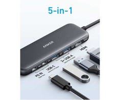 Anker USB-C šakotuvas 5 viename su 4K HDMI, 3 USB 5 Gb/s ir 85 W PD, A8355011