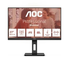 AOC U27E3UF 27inch IPS 3840x2160 Monitorius 4ms 16:9 2xHDMI DP USB Juodas