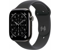 Išmanusis laikrodis Apple Watch S11 Titanium Slate Cellular 46mm (Juodas Sport Band) S/M