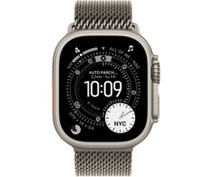 Išmanusis laikrodis Apple Watch Ultra 3 GPS + Cellular 49mm su natūralaus titano korpusu ir natūralaus titano Milano apyranke - Small