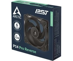 ARCTIC P14 Pro Reverse PWM Fan – 140mm, juodas, pack of 3