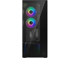 Arctic Xtender (Juodas) mirrow juodas window with GPU vertical mount
