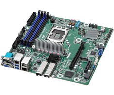 Pagrindinė plokštė ASRock Mainboard EC262D4U2-2L2Q/E810 micro-ATX gniazdo 1700 DDR5-only Single