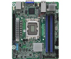 ASRock pagrindinė plokštė W680D4ID-2T/G5/X550 mini-DTX Sockel 1700 DDR5, tik viena