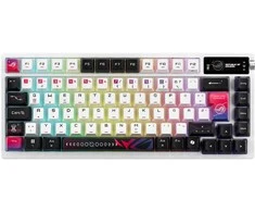 ASUS ROG Azoth X Gaming-klaviatūra, 75%, Hot-Swap, OLED-Ekranas, Tri-Mode - Stellar-Design