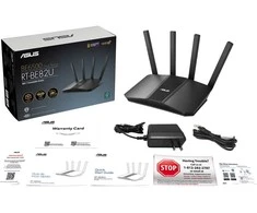 Asus | WiFi 7 Dual-Band Extendable Maršrutizatorius | RT-BE82U BE6500 | 802.11be | 10/100/1000/2500 Mbit/s | Mesh Support Yes | MU-MiMO Yes | No mobile broadband | Antenna type External