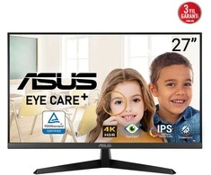 ASUS VY27UQ Eye Care Monitorius 68,58cm 27Zoll IPS WLED UHD 16:9 60Hz 350cd/m2 5ms 2xHDMI DP 2x2W Juodas