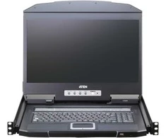 ATEN CL3116NX KVM-Switch, 18,5Zoll TFT, VGA, PS/2-USB, 16 Port, CH-Layout