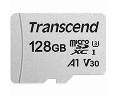 Atminties kortelė su adapteru Transcend microSDXC USD300S 128GB CL10 UHS-I U3 iki 95MB/S