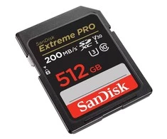 Sandisk atminties kortelė SDXC 512GB Extreme Pro