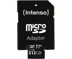 Intenso Micro SDXC 512GB C10 UHS-I Professional + adapteris