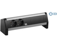 Bachmann, DESK 2xCEE7/3 1xUSB C 30 W Charger GST18