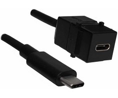 Bachmann BACHMANN Keystone jungtis USB 3.1 tipo C moteriška / moteriška, 0,5 m