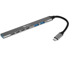 Pelė Bakker Elkhuizen BakkerElkhuizen USB-C Hub 7-in-1 (3 x USB-A + 4 x USB-C)