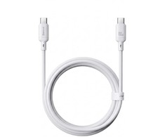 „Baseus Silky“ serijos įkrovimo laidas, C tipo, 100 W, 2 m, baltas, su jungtimi