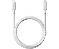 Baseus Silky serijos įkrovimo laidas iš Type-C į iPhone 20W, 2m, mėnulio baltumo