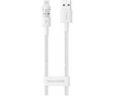 Baseus Silky serijos įkrovimo laidas USB į iPhone 2.4A 2m baltas