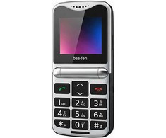 Mobilusis telefonas Bea-fon Beafon Fold 10 Sidabrinis Line, Grotastenklapphandy, juodas-sidabrinis