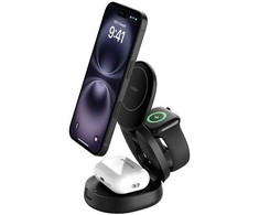 Įkroviklis Belkin Boost Charge magnetyczna 3w1 składana Qi2 15W Juoda (WIZ034KQBK)