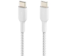 Belkin BOOSTCHARGE GEFLOCHTENES USB-C/CABLE-BRAIDED 2M Baltas
