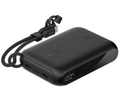 Belkin Išorinė baterija 10.000mAh juodas ekranas PD 20W USB-C BPB027hqBK
