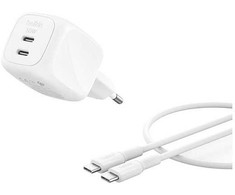 Įkroviklis Belkin BOOSTCHARGE Sieciowa 2 wyjścia USB-C 50 W (WCH019KQ1MWH-B6)