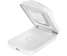 Belkin „UltraCharge“ 25 W Qi2 magn. 3 viename „Lad.klappb.ws. WIZ036kqWH“