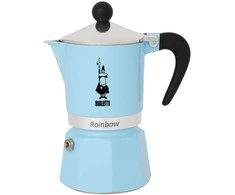 Moka puodas Bialetti Moka Rainbow 6 puodeliai mėlynas