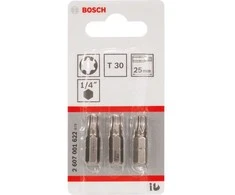 Bosch Torx antgalis T30, l=25mm 3 vnt, Extra Hart
