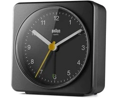 Braun BC 03 B kvarcinis žadintuvas analoginis juodas
