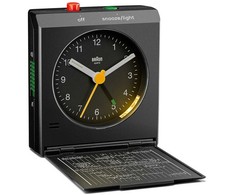 Braun BC 05 B Quartz Foldable Alarm Clock Juodas
