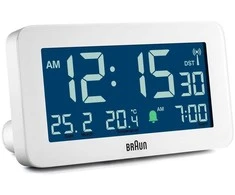 BRAUN BC10 DCF-W Radijo žadintuvas baltas