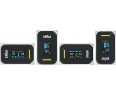 Braun YK-81CEU pulse oximeter Juodas, Nerūdijantis plienas
