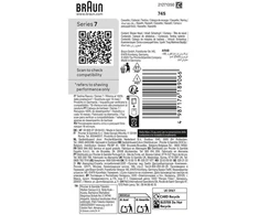 Braun 74S skustuvo galvutės pakaitalas, 7 serija, Sidabrinis
