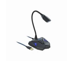 Delock Desktop USB Gaming Mikrofonas mit Schwanenhals und Mute Button