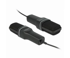 Delock USB Kondensator Mikrofonas Set - fr Podcasting, Gaming und Gesang