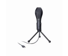 Delock USB Kondensator Mikrofonas mit Tischstnder - ideal fr Gaming, Skypen und Gesang