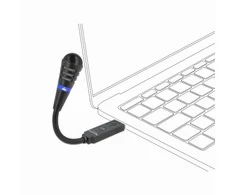 Delock USB Mikrofonas mit Schwanenhals und Mute Button