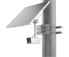 Camera de supraveghere Hikvision IP Bullet 4G cu panou solar DS- 2XS6A87G1-LS/C36S80 2.8mm, panou solar 80W,transmisie LTE-TDD/LTE- FDD/WCDMA/GSM 4G wireless network, baterie litiu reincarcabila 360 WH (90 WH for each battery),rezolutie: 8 MP@ 15fps, iluminare Color: 0.0005 Lux @ (F1.0, AGC ON)