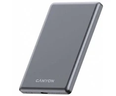 CANYON magnetic power bank OnPower 500 PD20W 5000mAh Aliuminio Interstellar Juodas