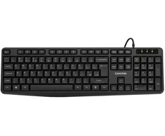 Canyon Klaviatūra KB-1, su laidu Spritzwassergeschützt, USB-A-Anschluss
