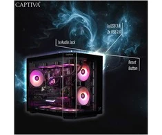 Stacionarus kompiuteris „Captiva“ aukščiausios klasės žaidimų kompiuteris R90-031 R7-5700X 32 GB / 1 TB SSD RTX 5070 „Windows 11“